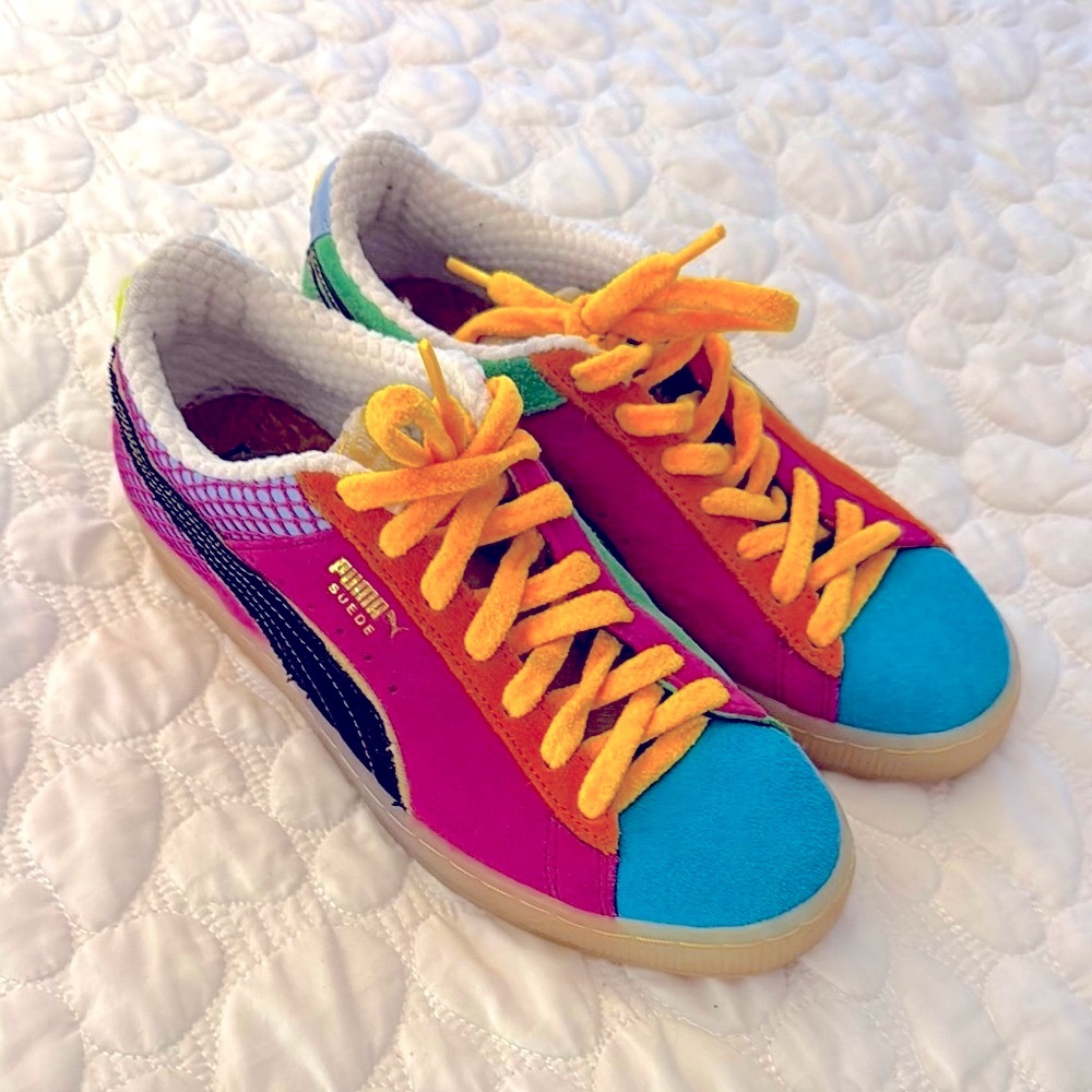 PUMA x The Hundreds Suede Classic Sneakers - Multicolor - Size 7 - Picture 5 of 8
